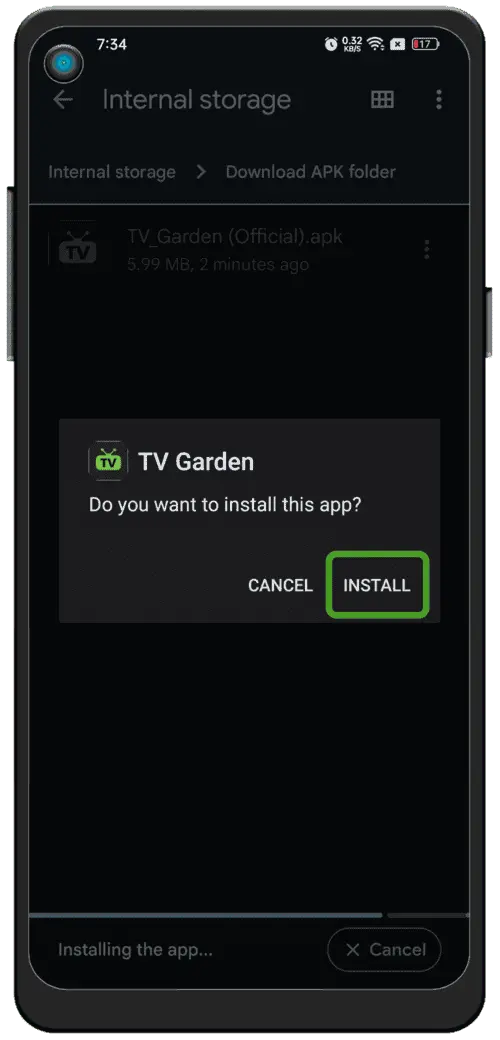 Install & Launch GolTV Colombia